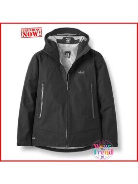 GORE-TEX 3-Layer Waterproof Rain Shell Jacket Packable Hiking